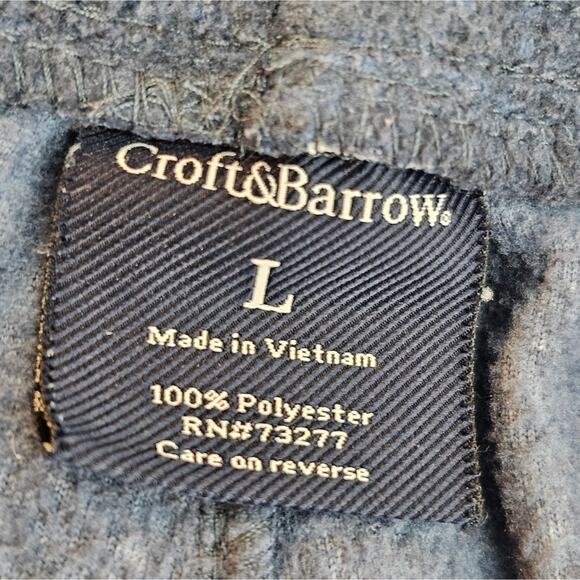 Croft and Barrow Fleece Straight Leg Lounge Pants, Elastic & Drawstring Waist L - Picture 4 of 8